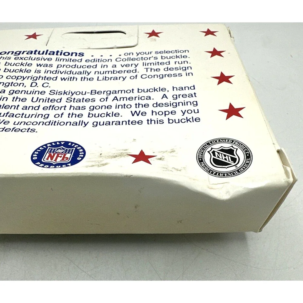 Siskiyou NFL Baltimore Ravens Belt Buckle Limited Edition UNOPENED IN BOX